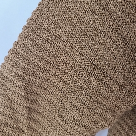 NEW Hailey & Co Keep Me Close Long Brown Knit Pocketed Cardigan Sz XS - Picture 4 of 7
